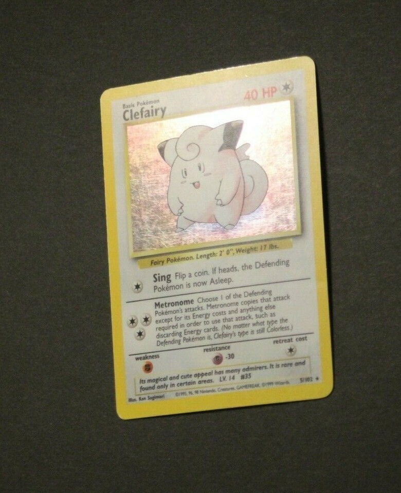 Clefairy (5/102) [Base Set Shadowless Unlimited] Moderately Played Holofoil