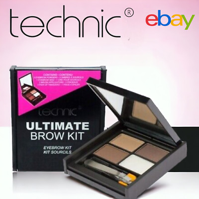 Technic Ultimate Brow Kit, Pinzette & Pinselpuder, Wachs, Augenbrauen Make-up Set