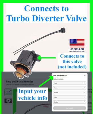 #ad fits BMW Diverter Valve Boost Pressure Relief Connector Plug Pigtail Wiring $24.89