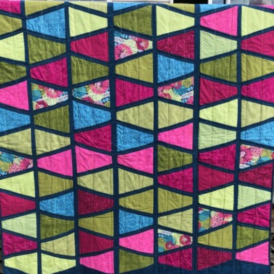 Abstract Tropical Trellis Quilt 