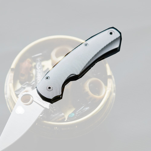 1 Paar TC21 Bogenförmige Muster Griffwaagen für Spyderco Paramilitary 2 C81 - Bild 1 von 3