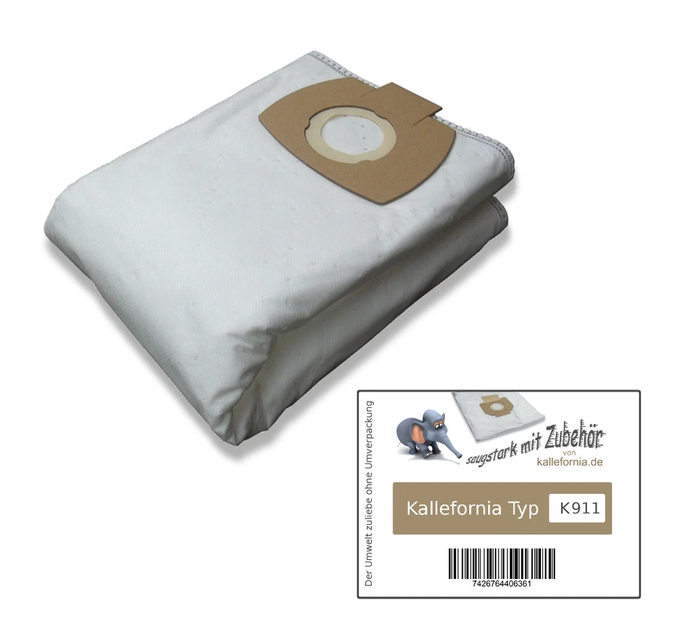 10 filter bags for Eibenstock SS 1401 L vacuum cleaner bags filter bag SS1401L - Image 2 of 2