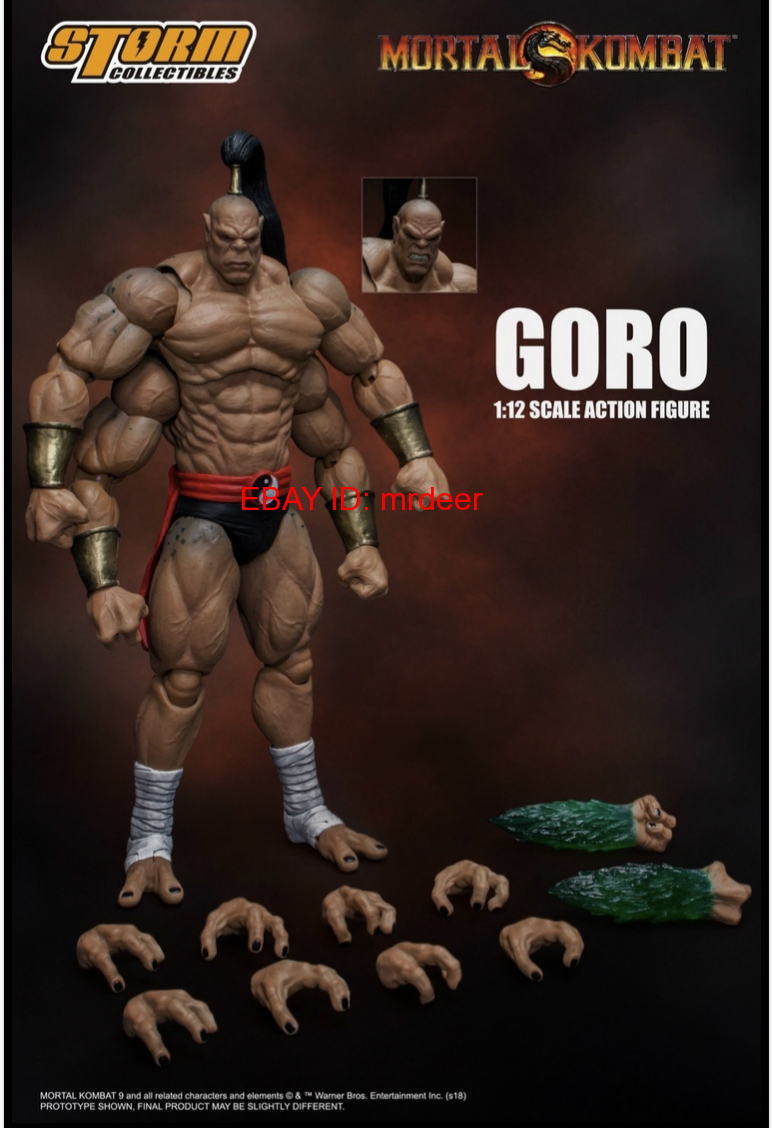 Storm Toys Mortal Kombat GORO Action Figure Model In Stock 1/12