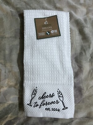 DEBORAH CONNOLLY  Cheers To Forever  Cotton 3 Hand Towel Set