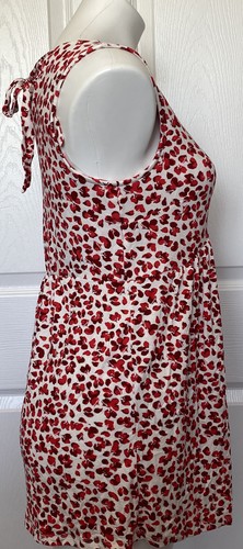 Maternity Red Floral Print Tie-Back Knit Tank Top - Isabel Maternity XS - Picture 4 of 10
