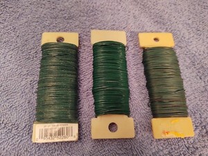 Green Floral Wire 26 Gauge Approximately 9 oz. in total