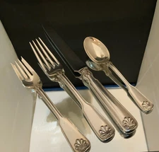 TIFFANY ~  SHELL & THREAD ~  DINNER  SIZE 4 PC. SETTING(s)