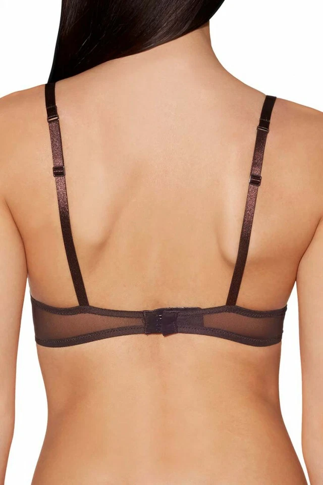 Sujetador push up Aubade Divin Bouquet nuevo con etiquetas color marrón 34E Foto 3 de 4