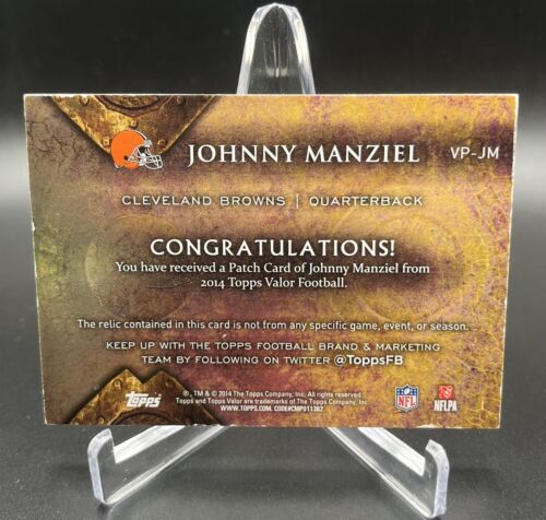 2014 Johnny Manziel- Browns Rookie (2) Card Memorabilia Lot: Read Description - Picture 7 of 7