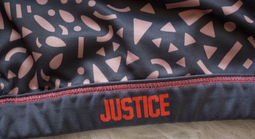 Justice 14 Sports Bra Active High Neck Cropped Sports Bra Gray Orange Gymnastics - Picture 5 of 5