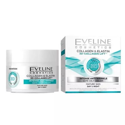 2X Eveline 3D Collagen face cream 50ml