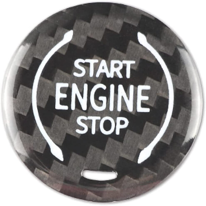 Sticker Engine Stop Black Carbon Start Engine Stop Button Sticker For Corvette C8 Z51 ...