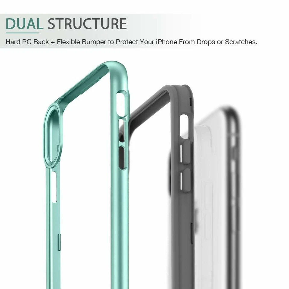 Funda tipo aro parachoques ESR para iPhone Xs Max armadura de alta resistencia con cojín flexible Foto 2 de 3