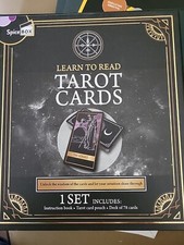 Learn to Read TAROT set, 78-card deck, instruction book, pouch NEW
