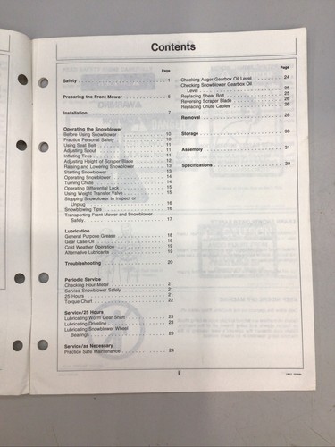 JOHN DEERE 47 PULGADAS FM QUITANIEVES MANUAL DEL OPERADOR OMM71798 EDICIÓN G6 - Imagen 2 de 3