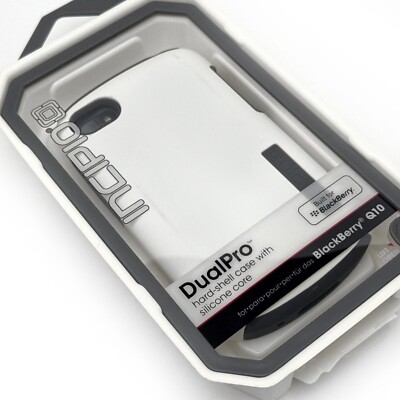 Incipio DualPro Hard Shell Dual-Layer White Case Cover for BlackBerry Q10