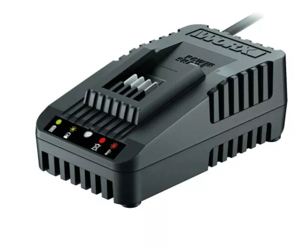 Ladegerät Schnell Worx WA3880 für Batterie IN Lithium 20V Time Neu 