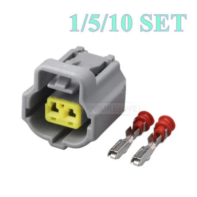 2 Pin/Way Automotive Water Temperature Sensor Socket Connector Plug for Toyota