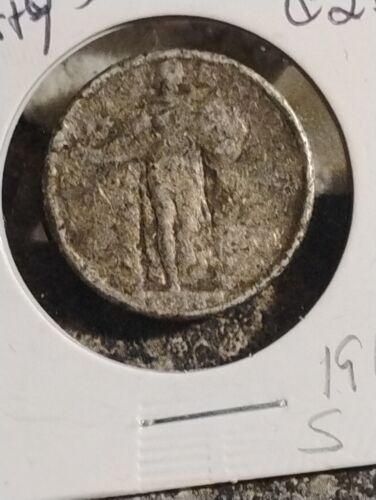 1918/17 S Quarter Standing Liberty Enviromental Damage - Picture 8 of 15
