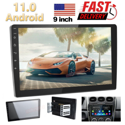 9'' inch Android 11 2+32GB 2 DIN Car Stereo GPS Navi MP5 Player WiFi BT FM Radio