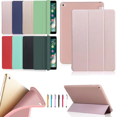 Für iPad 5/6. 9,7'' 7/8/9. 10,2'' Air Pro Mini 6 PU-Leder-Silikonhülle Smart Cover