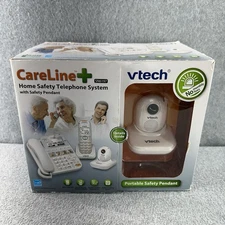 Vtech Careline Plus SN6197 Home Safety Senior Telephone System w/ Safety Pendant