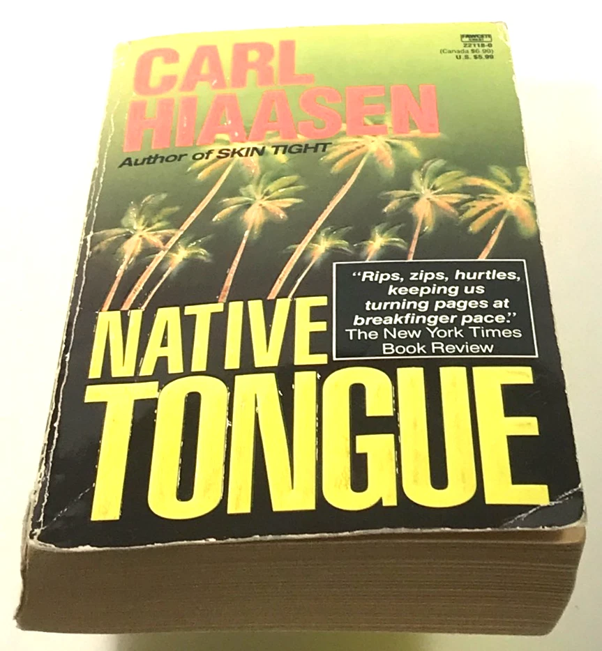 TWO Vintage CARL HIAASEN Paperbacks - Solid Reader copies - G+ to VG- Foto 4 de 4