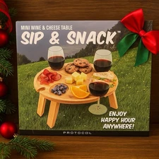 Protocol Sip & Snack Mini Wine Cheese Table Gift Cozy Christmas Date Night New