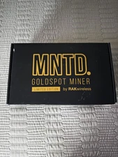 RAK Wireless MNTD Limited Edition Goldspot Helium Miner, New In Box