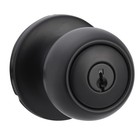 Amazon Basics Exterior Door Knob With Lock, Coastal, Easy To Install — photo 1
