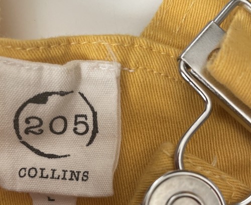 205 Collins Overalls Skirt Size Large Yellow Lightweight Comfortable Versatile - Picture 3 of 8