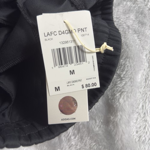 NWT ADIDAS Los Angeles FC DESIGNED FOR GAMEDAY TRAVEL PANTS IQ0714 Men’s Medium - Picture 3 of 3