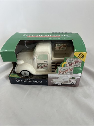 ScentSationals Hot Plate Wax Warmer White Truck Christmas Fall Pumpkin NEW - Picture 1 of 6