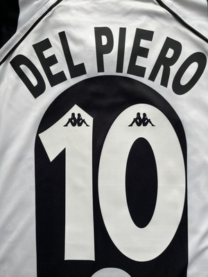 Del Piero #10 XL 1997/1998 Retro Jersey Italy Soccer Football X