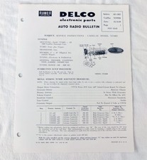 1960 Cadillac Eldorado Deville Original Gm Wonder Bar Radio Service Info 60 Nos
