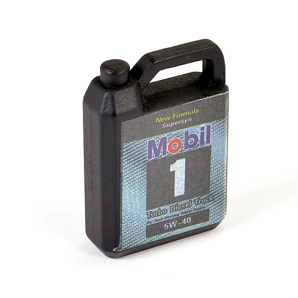 Fastrax RC 1:10 Scale Model Car Metal Engine Oil Can - Black