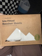 Keababies Isla Bassinet Sheets 2 In Pkg NEW