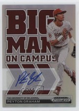 2022 Panini Prizm Draft Picks Big Man on Campus Silver Peyton Graham Auto tj1