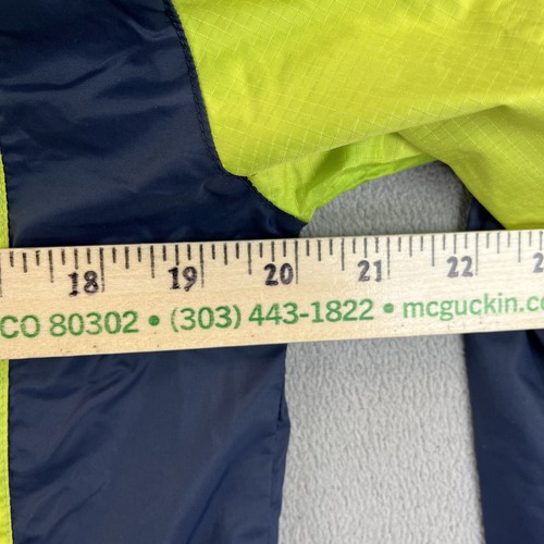 North Face Jacket Mens Large Blue Yellow Gore-Tex XCR Summit Series Hooded Coat - Picture 10 of 10