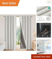 Blackout Curtains for Bedroom - 72 Inch Long 100 Light Blocking 2 Panels Set...