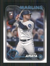 2024 Topps #144 Jacob Amaya RC Miami Marlins 40650