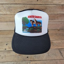 VTG South Dakota Wolves Trucker Hat Mesh Snapback Nissin Cap Made in Philippines