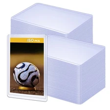 	150 Pack 3"x4" Hard Plastic Card Sleeves Top Loaders for Cards Baseball Card	