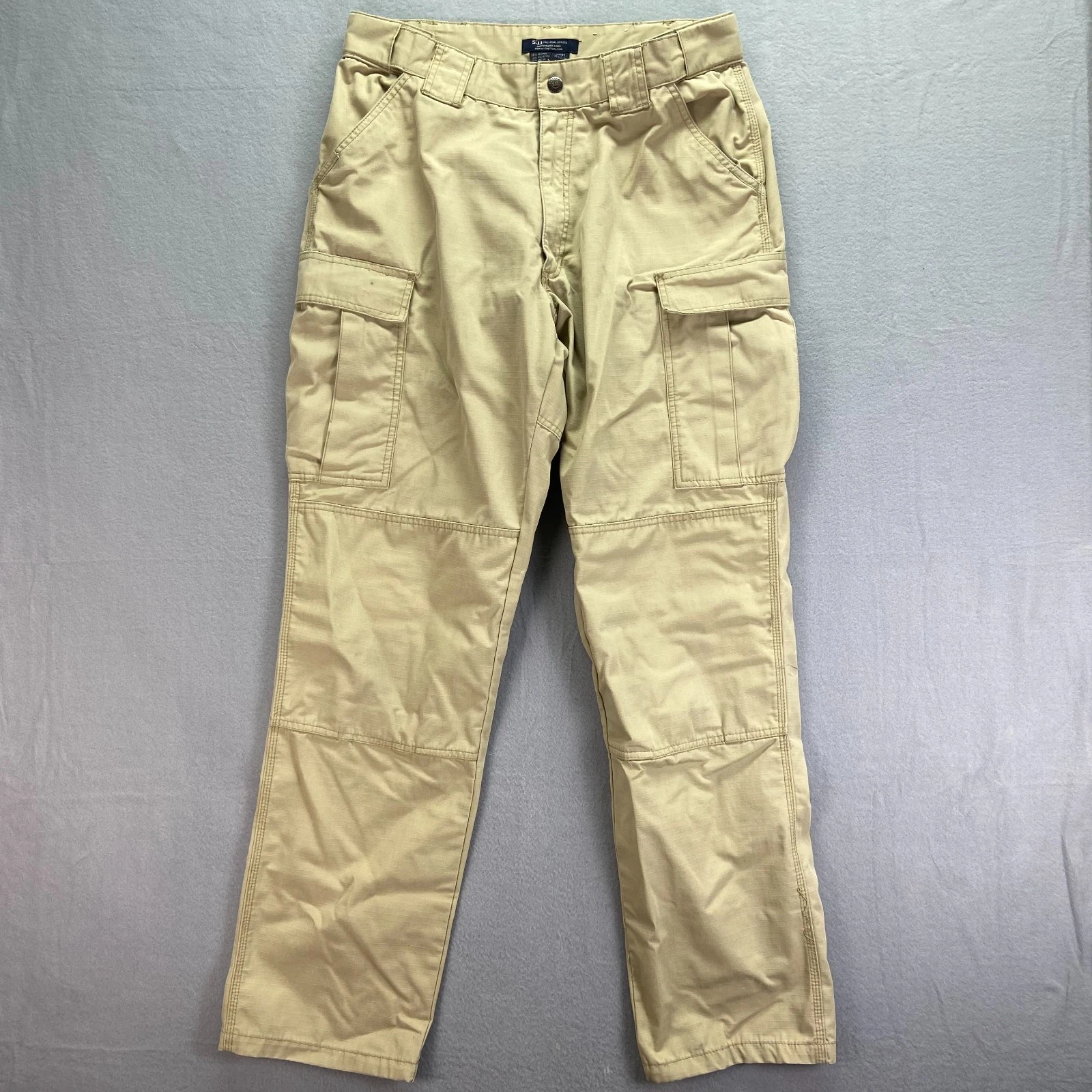 5.11 Tactical Series Mens Khaki Beige Outdoor Utility Cargo Pants Size 35.5-39