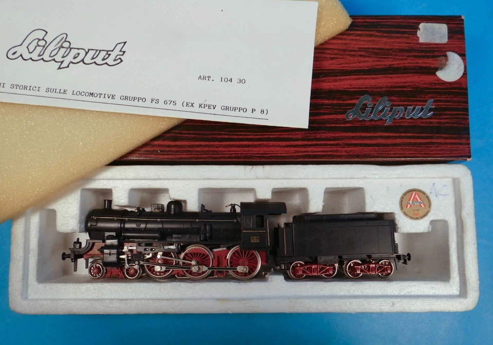 LILIPUT HO FS LOCO Ref 10435 Gr675 AC for MARKLIN 3 RAIL OPERATION-1970s-OB - Image 2 of 4