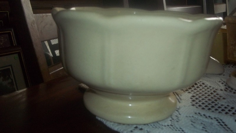 Vintage Haeger Pottery yellow planter bowl