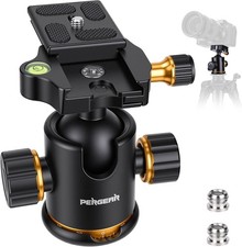 36mm Aluminum Tripod Head - Effortless 360  Swivel  Fine Tuning Control