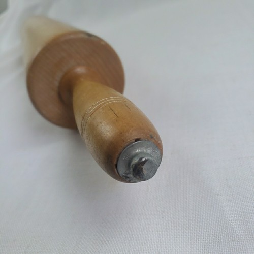Thorpe Rolling Pin Vintage Legno di Acero Diametro 25" (15") 3 1/2" Cheshire Conn - Foto 6 di 6
