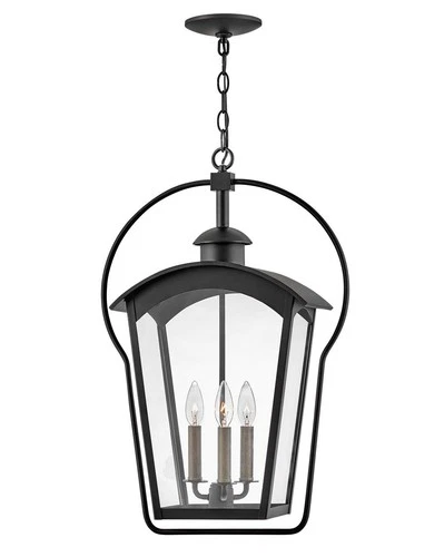 Hinkley Yale 25 3/4" High Rustic Black 3-Light Outdoor Hanging Light - Picture 3 of 7