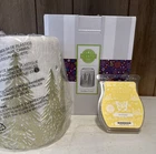 Scentsy Warmer Golden Crest Full Size Evergreen Trees Christmas Winter Holiday